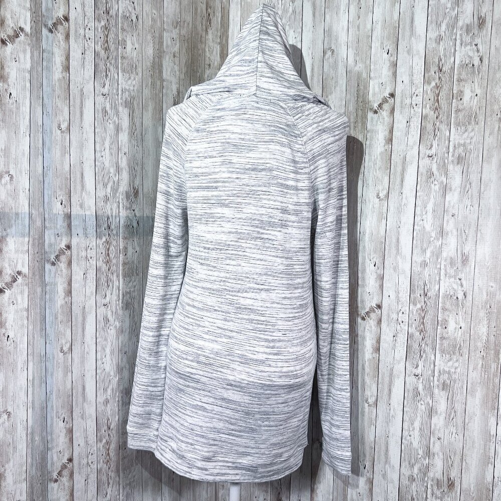 Ink Love and Peace Long Sleeve Maternity Sweatshirt | Heathered White | Medium - Picture 4 of 12